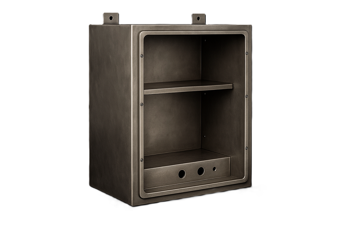 ステンレス製機器収納ボックス筐体