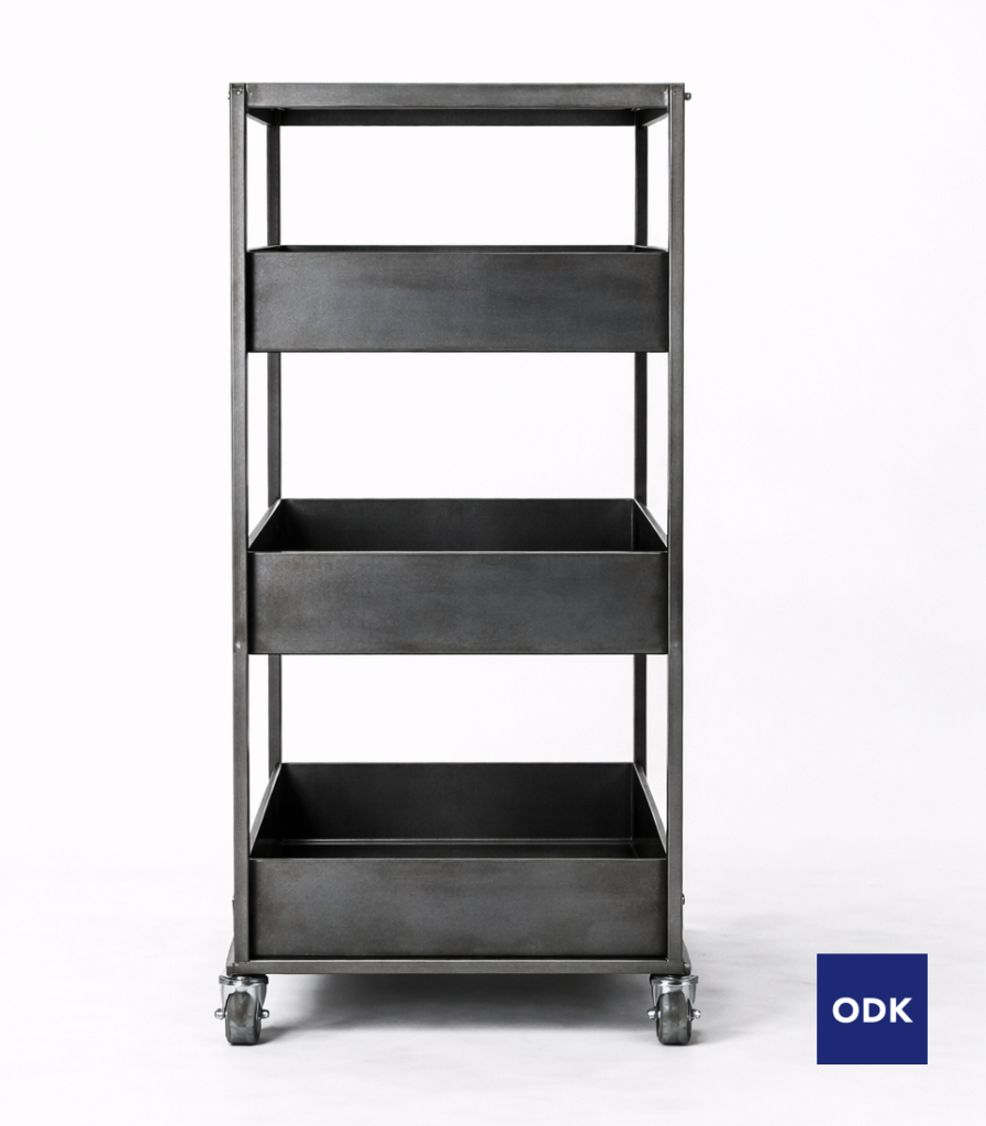 ステンレス製キャスター付き収納ラック